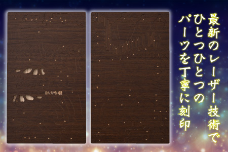 レーザー加工　奥越恐竜木製模型キット（ティラノサウルス3D）ダーク