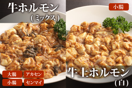 【3ヶ月定期便】六間星山のホルモン食べ比べセット1.5kg（500g×3袋）×3回　合計4.5kg[E-026001]