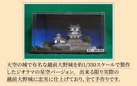 星空と越前大野城 ジオラマ [C-045001]