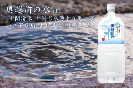 【9ヶ月連続お届け】奥越前の水 PET2L×6本 計54本[F-036002]