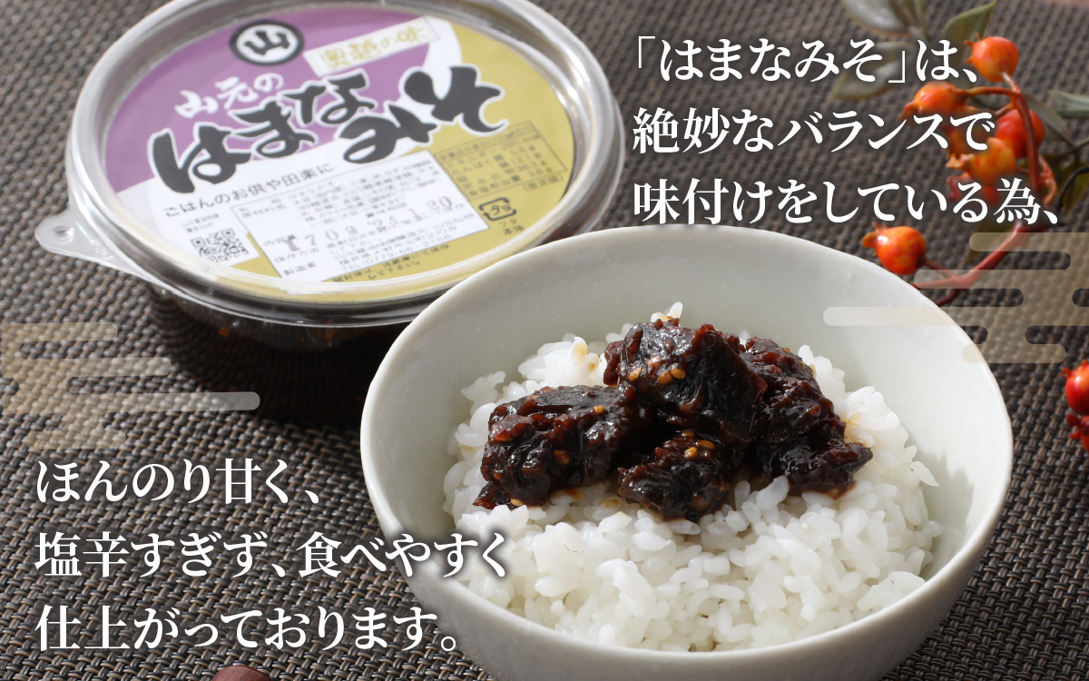 越前大野「山元醤油のはまなみそ」3個セット【冬季限定】