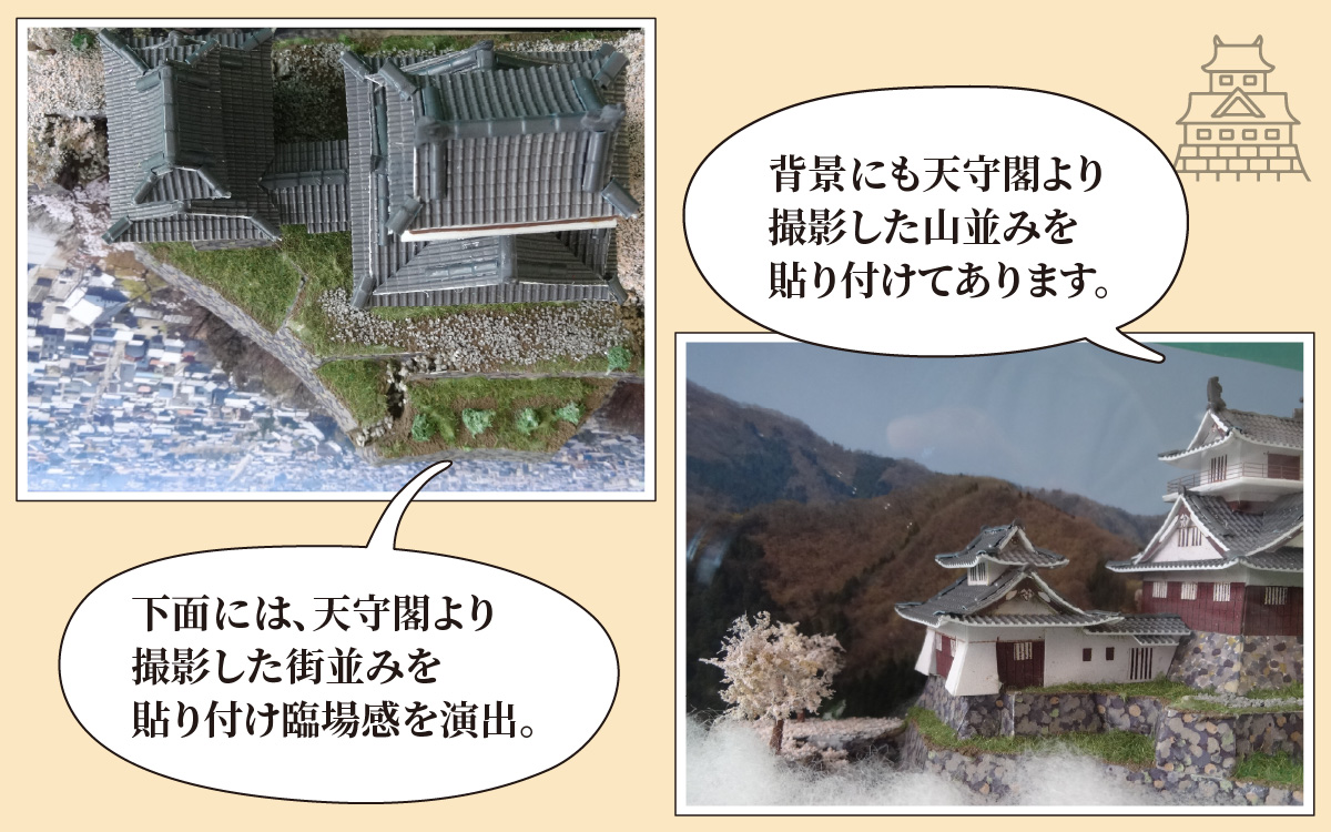 天空の城 越前大野城 ジオラマ 春バージョン(2025ver.)[A-045003]
