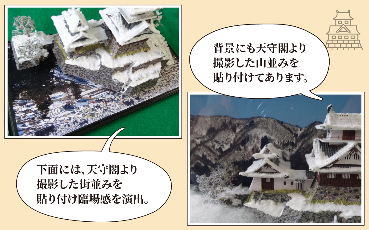 天空の城 越前大野城 ジオラマ 冬バージョン(2025ver.)[A-045004]