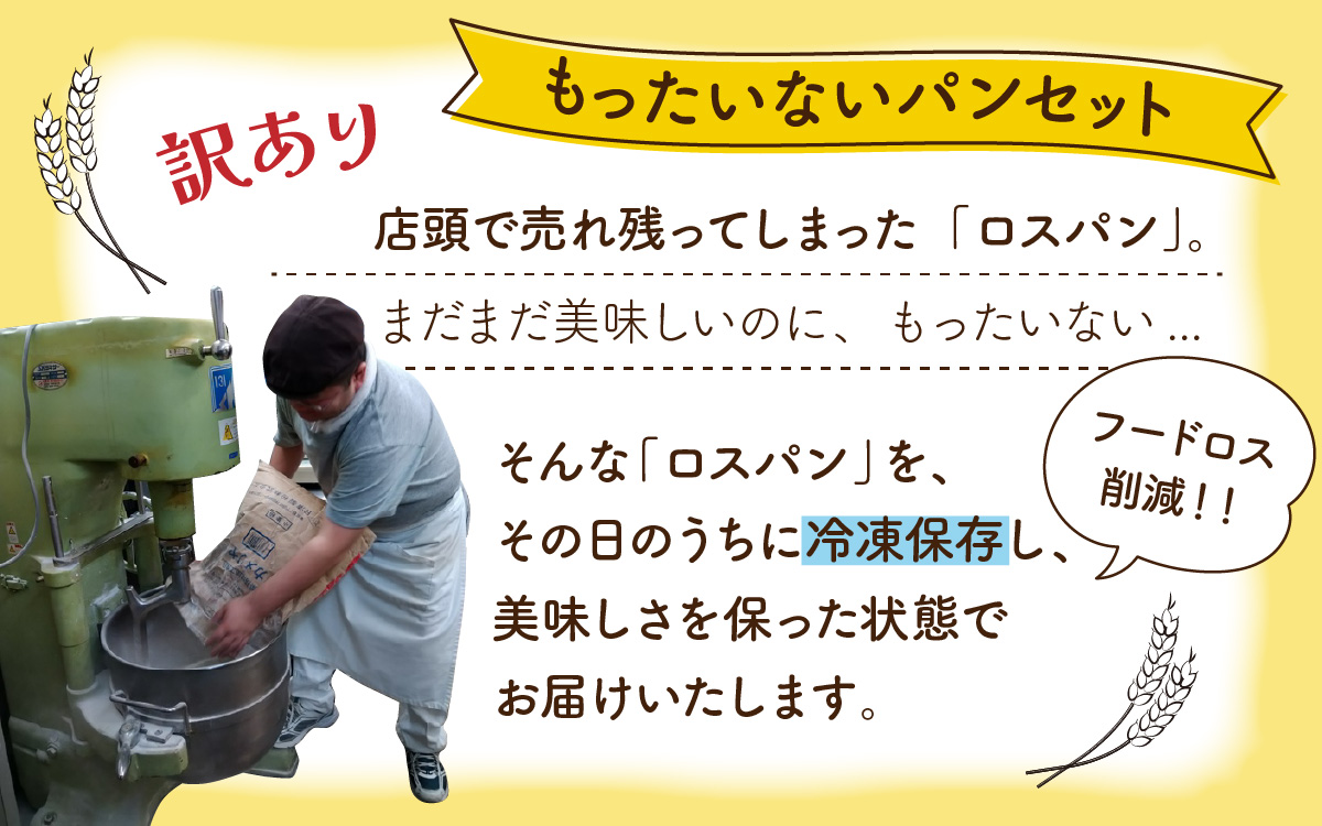 【訳あり】もったいないパンセットB(12～14個)