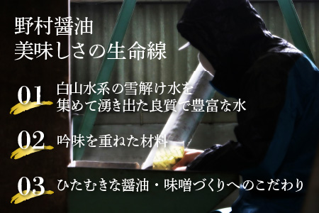 【大本山永平寺御用達 野村醤油】おろしそば専用つゆ（360ml）3本セット[A-051001]