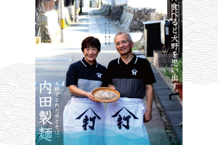 越前大野産 石臼挽き 越前そば 生そば10食（つゆ付）[A-018016]