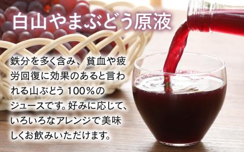 【白山ワイナリー】白山やまぶどう原液＆ジャム2種セット