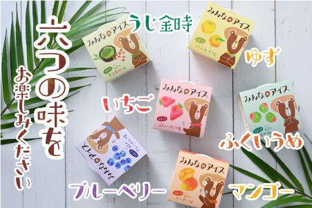 みんなのアイス6個セット（ 卵・牛乳・小麦等アレルギー特定原材料8品目不使用のアイス）