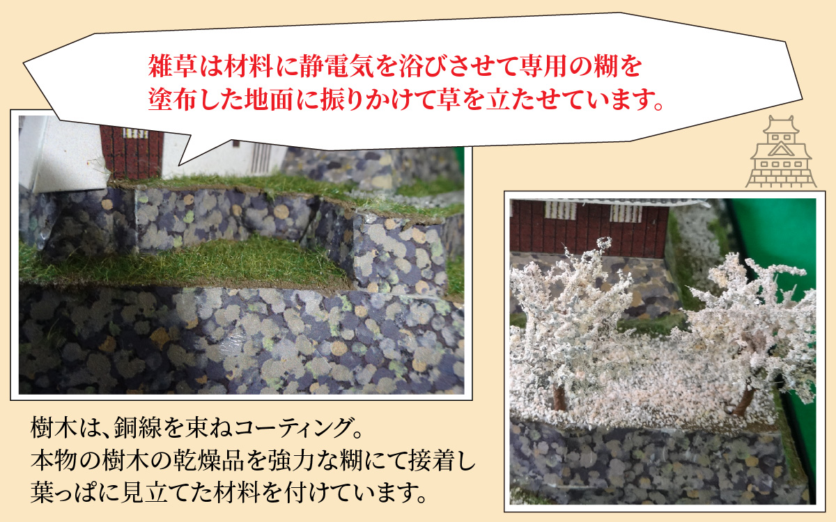 天空の城 越前大野城 ジオラマ 春バージョン(2025ver.)[A-045003]