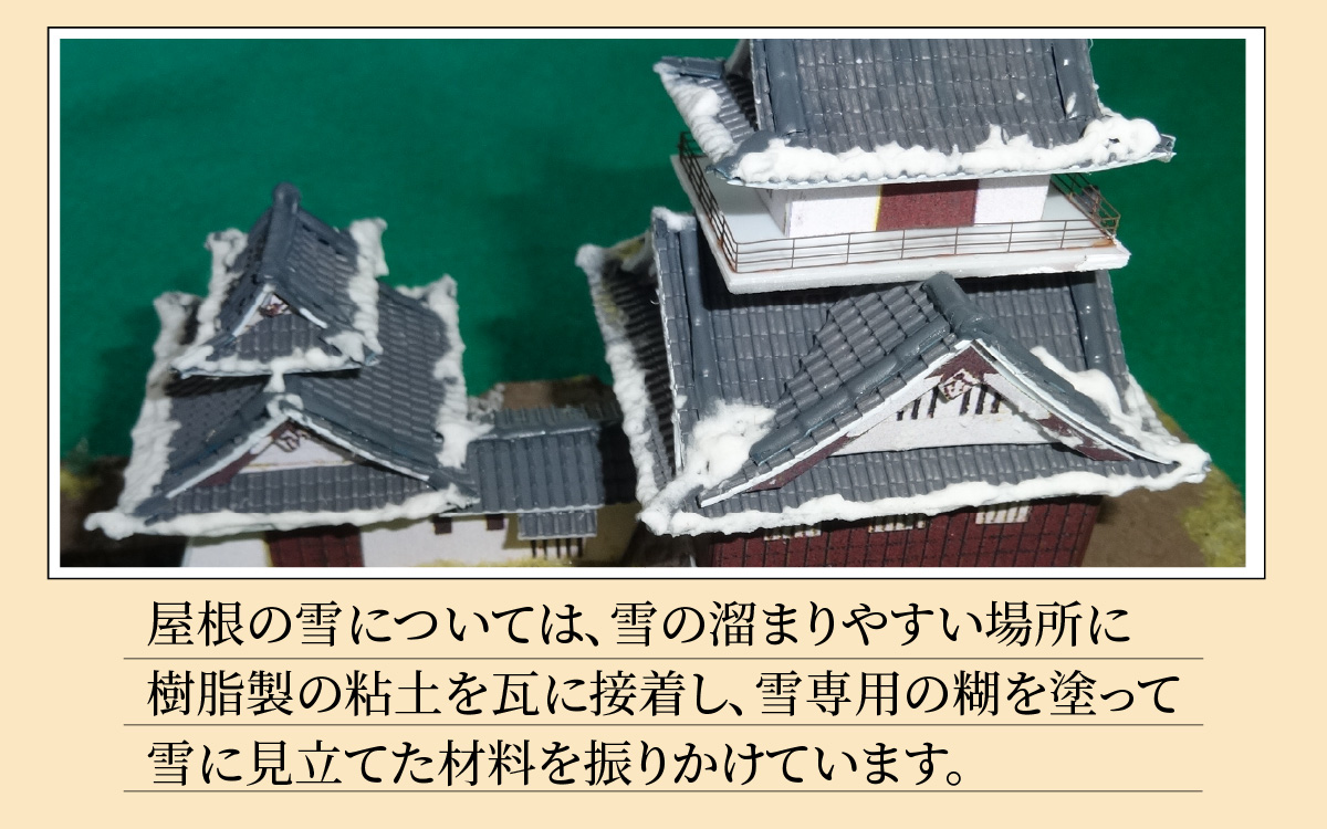 天空の城 越前大野城 ジオラマ 冬バージョン(2025ver.)[A-045004]