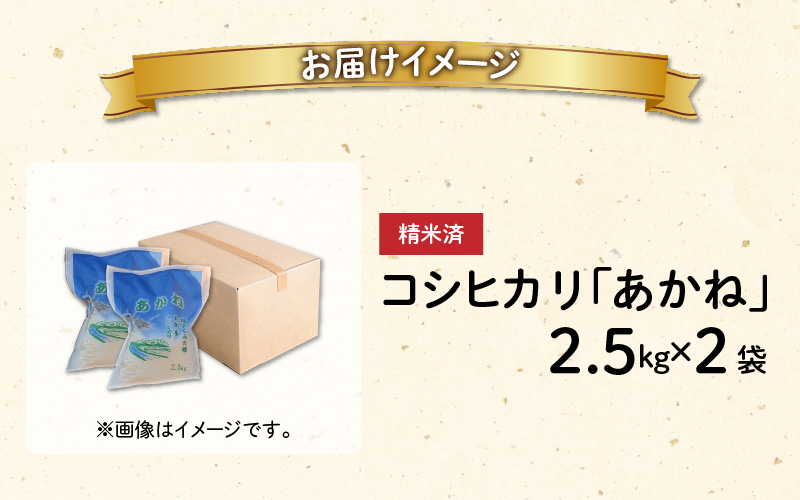 【先行予約】【令和7年産 新米】福井県大野市産 JGAP認証 コシヒカリ「あかね」5kg（2.5kg×2）小分け