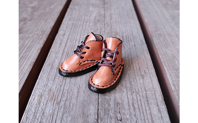 本物みたいなミニチュア革靴 ブーツ