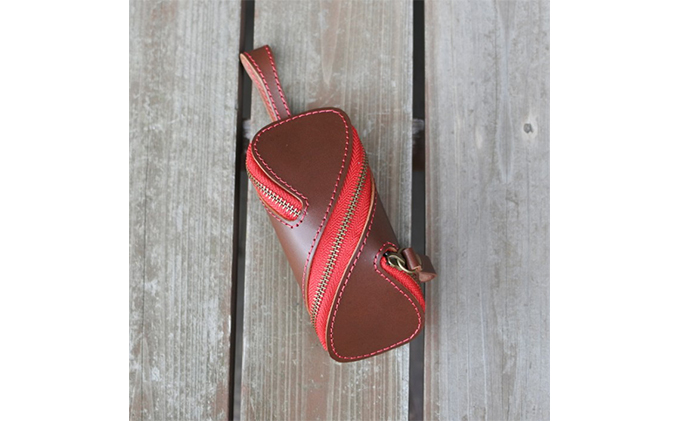 本革ジュエリーケース・螺旋　茶