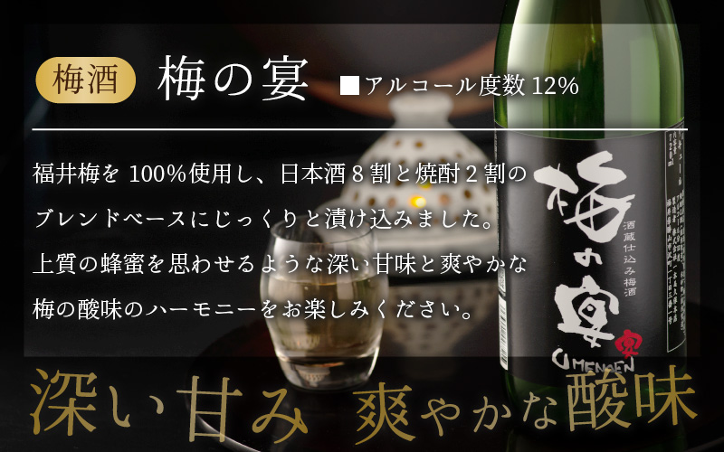 日本酒ベースのおいしい梅酒　梅の宴(720ml×2本) [A-008035]