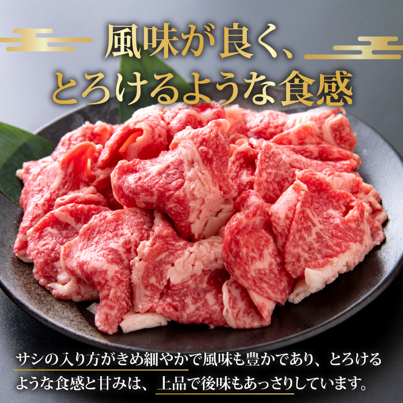 【福井のブランド牛肉】若狭牛 切り落とし 225g×2パック 計450g【 モモ・肩・バラ】 [A-058001]