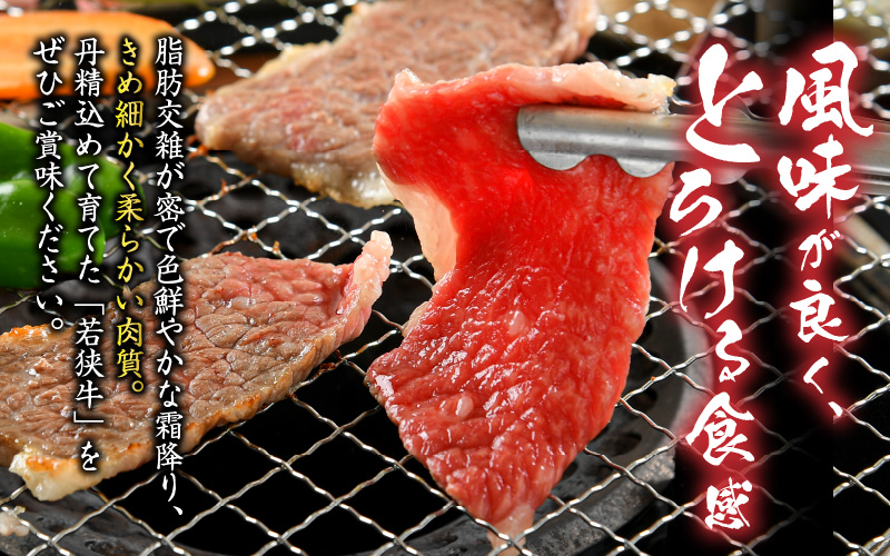 福井県内産若狭牛　やみつき焼肉(300g) [A-012002]