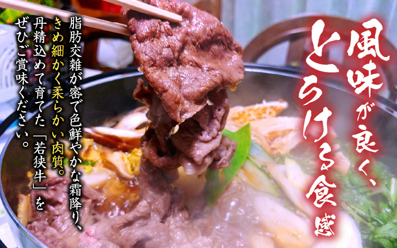 福井県内産若狭牛切り落とし(550g) [A-012003]