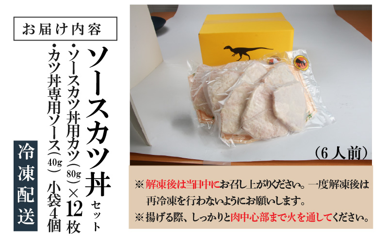 福井名物 ソースカツ丼セット6人前 [A-037019]