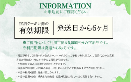 HOTEL４CROWNS ご宿泊クーポン券5,000円分［A-083001］