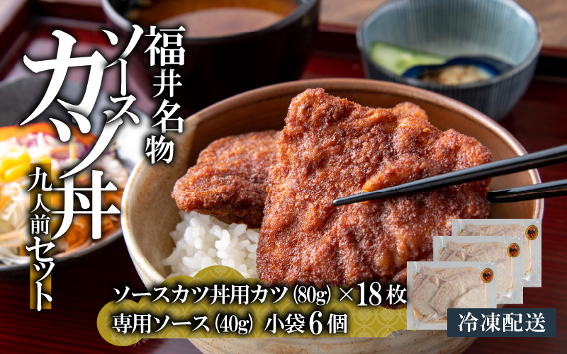 福井名物 ソースカツ丼セット9人前 [A-037020]