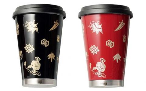 うるしモバイルタンブラー　宝尽くし　黒 黒