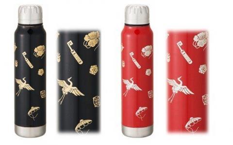 うるしアンブレラボトル　宝尽くし　朱 朱