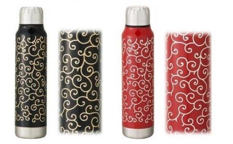 うるしアンブレラボトル　唐草　黒 黒