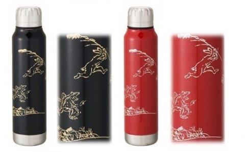 うるしアンブレラボトル　鳥獣戯画　朱 朱