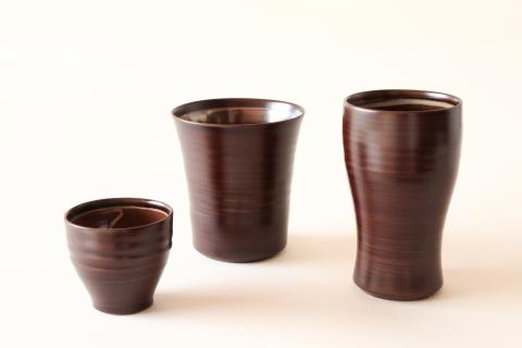 陶胎漆器『三酒の神器』ビアカップ