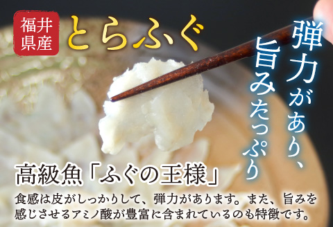 【最新の冷凍技術】福井県産とらふぐのお刺身（てっさ）4人前 約120g 4人前 約120g