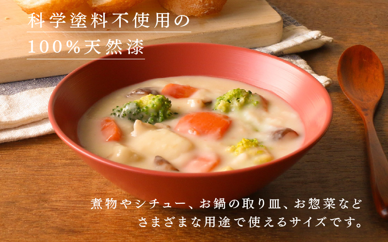 NHKあさイチで紹介されました！【RIN&CO.】越前硬漆 平椀 / 刷毛目技法 軽く丈夫な漆塗りの器＜越前漆器＞インディゴ（I-02） インディゴ