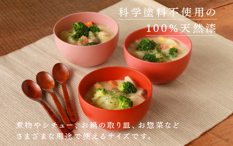 NHKあさイチで紹介されました！【RIN&CO.】越前硬漆  椀S / 刷毛目技法 軽く丈夫な漆塗りの器＜越前漆器＞ネイビー（I-03） ネイビー