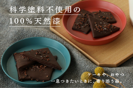  【RIN&CO.】越前硬漆 平皿S / 刷毛目技法 軽く丈夫な漆塗りの器＜越前漆器＞ノースグレー（N-01） ノースグレー（N-01）