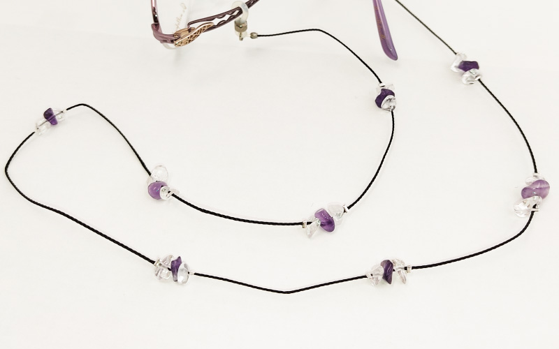 ハンドメイド天然石メガネチェーン