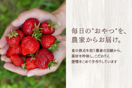 セミドライいちごのクッキーサンドとシフォンケーキのセット