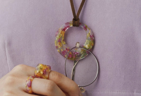 ＜KISSO＞Pendant Glass Holder Circle　ブラックラデン ブラックラデン