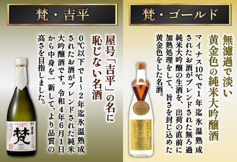 【ふるさと納税】【鯖江の銘酒を贅沢に飲み比べ】【先行予約】【限定120セット】【2026年2月17日～順次発送】世界の梵 日本酒６種飲み比べ [G-01107]