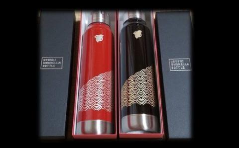 うるしアンブレラボトル　宝尽くし　朱 朱
