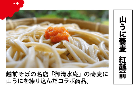 鯖江の伝統薬味 山うに＆蕎麦セット （大） 辛口 [B-01003b]