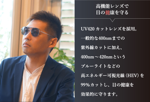 メイドイン鯖江サングラス CRAFSIS(クラフシス) CRF-125 シャーリングシルバー シャーリングシルバー