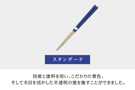 Kyutarou BLUE 箸23cm スタンダード スタンダード