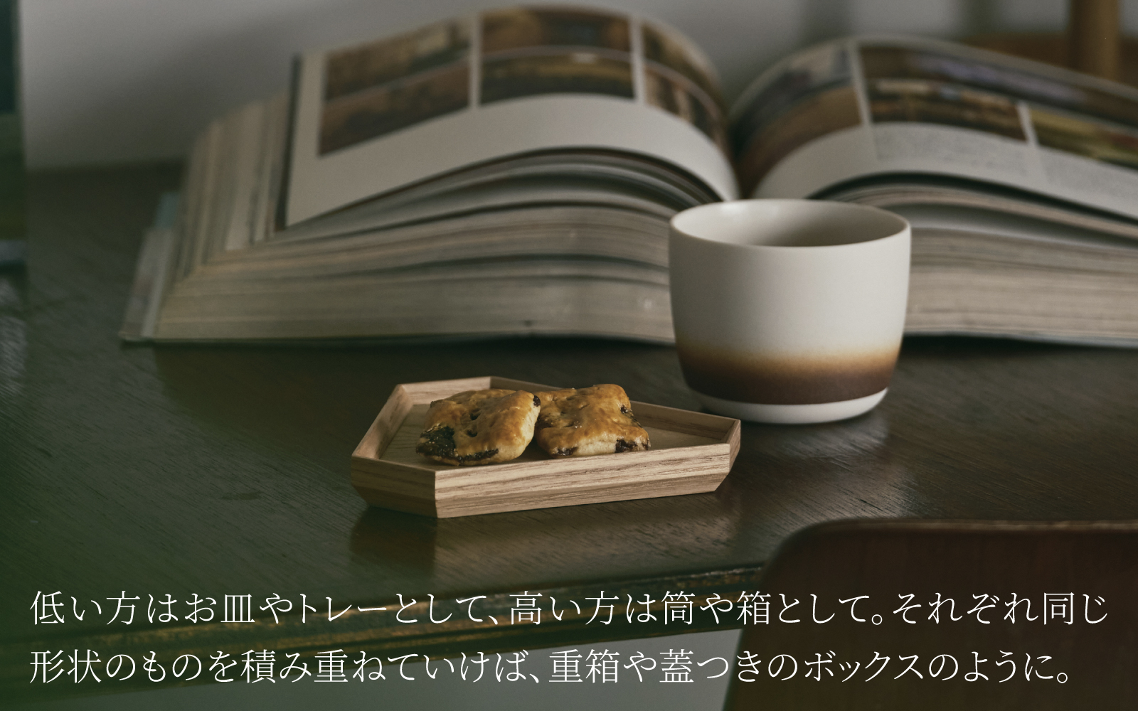 TSUM 三角 - SARA/皿　ダークブルー ダークブルー