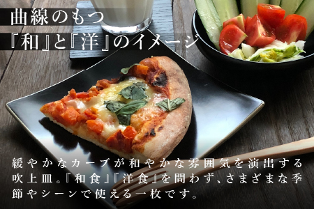 吹上皿 渕銀 小 日本製 おしゃれ モダン プレート 角 小サイズ