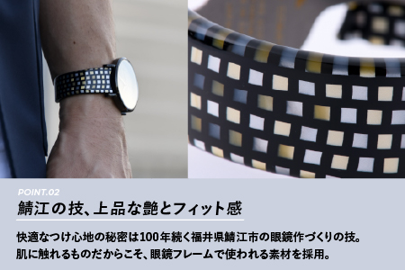 鯖江発！眼鏡職人が作った新感覚の腕時計 バングルウォッチ40　（バングル＋ウォッチ本体）シックラデン シックラデン
