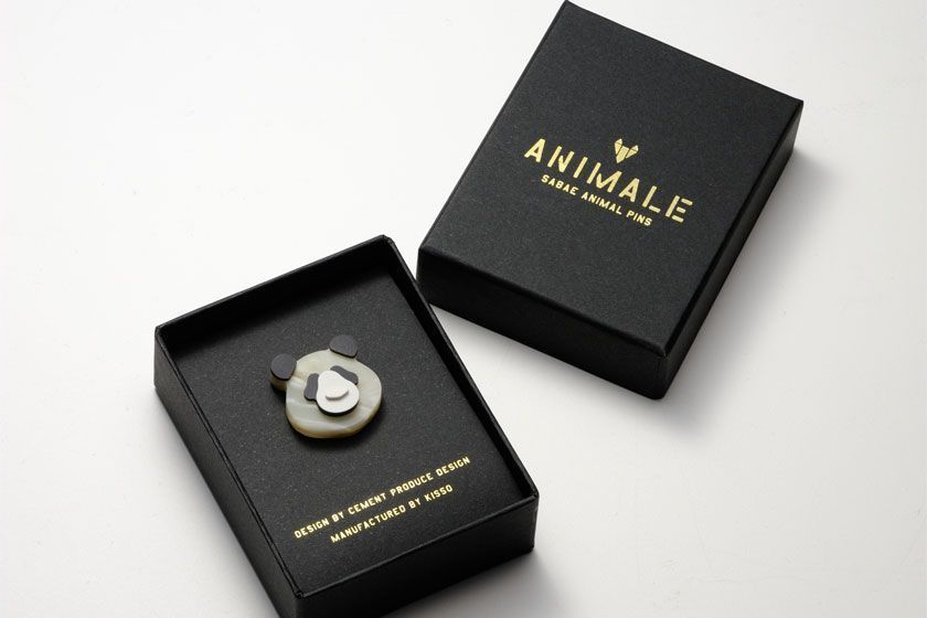 めがね素材で作る『ANIMALE（アニマーレ）Sabae アニマルピンズ』 パンダ パンダ