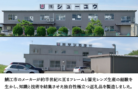 鯖江で作るグラス偏光サングラス　136-Glass（イージス／ライトグレー） （イージス／ライトグレー）