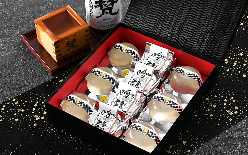 鯖江の銘酒「梵」日本酒香る酒まんじゅう・ゼリーセット