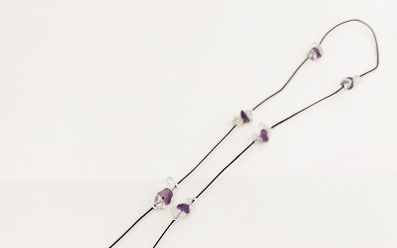 ハンドメイド天然石メガネチェーン