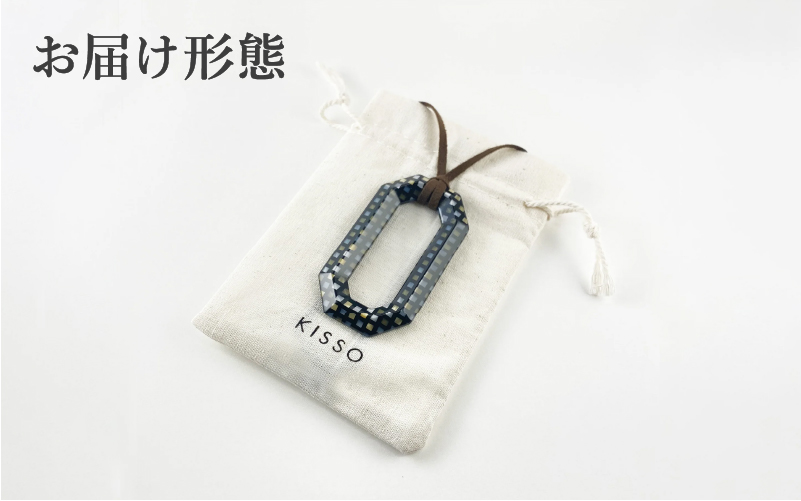 ＜KISSO＞Pendant Glass Holder Square　ミルキーホワイト ミルキーホワイト