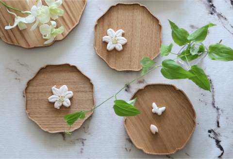 Forest 木皿 直径12cm TSUKI（月）